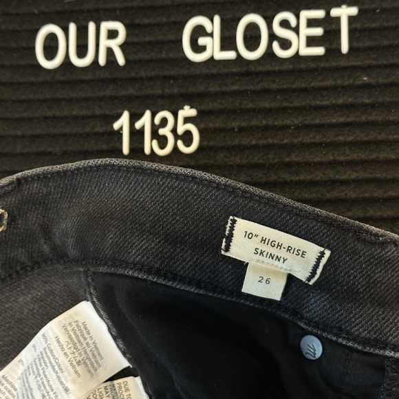 MADEWELL 10” highrise skinny.  Zippered.  Women’s premium Jeans. 1135 - Picture 4 of 7